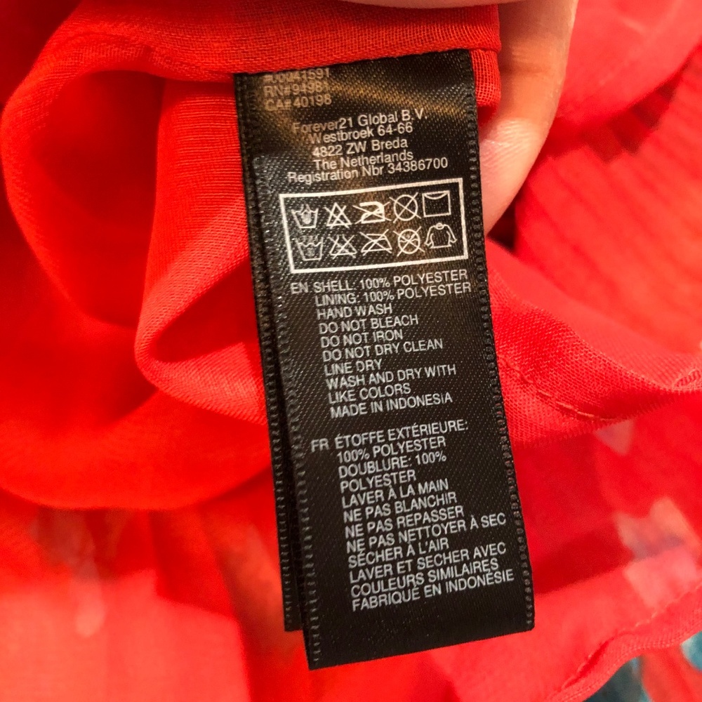 Strapless Floral Red Summer Dress - Picture 6 of 7